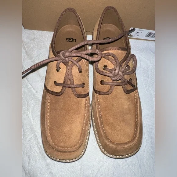 Ugg Cityfunc lace up platform shoes, chestnut, size 11, New in Box - Picture 3 of 15